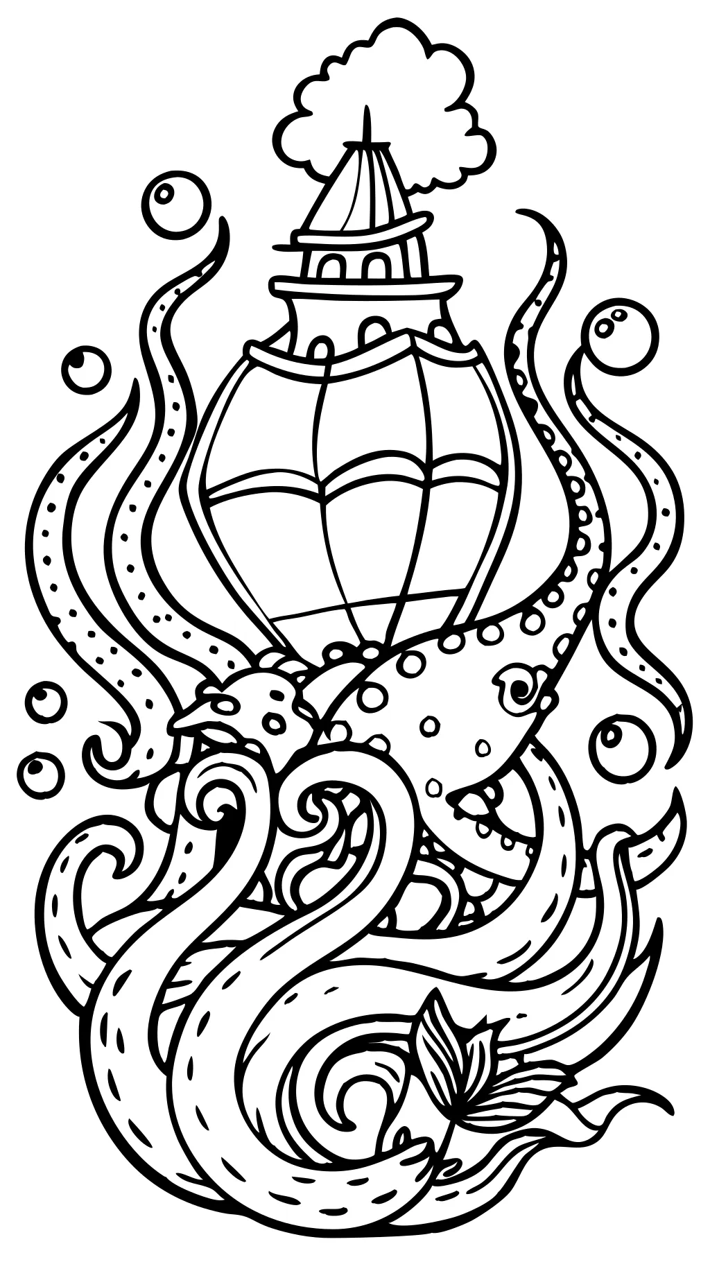 coloriages kraken